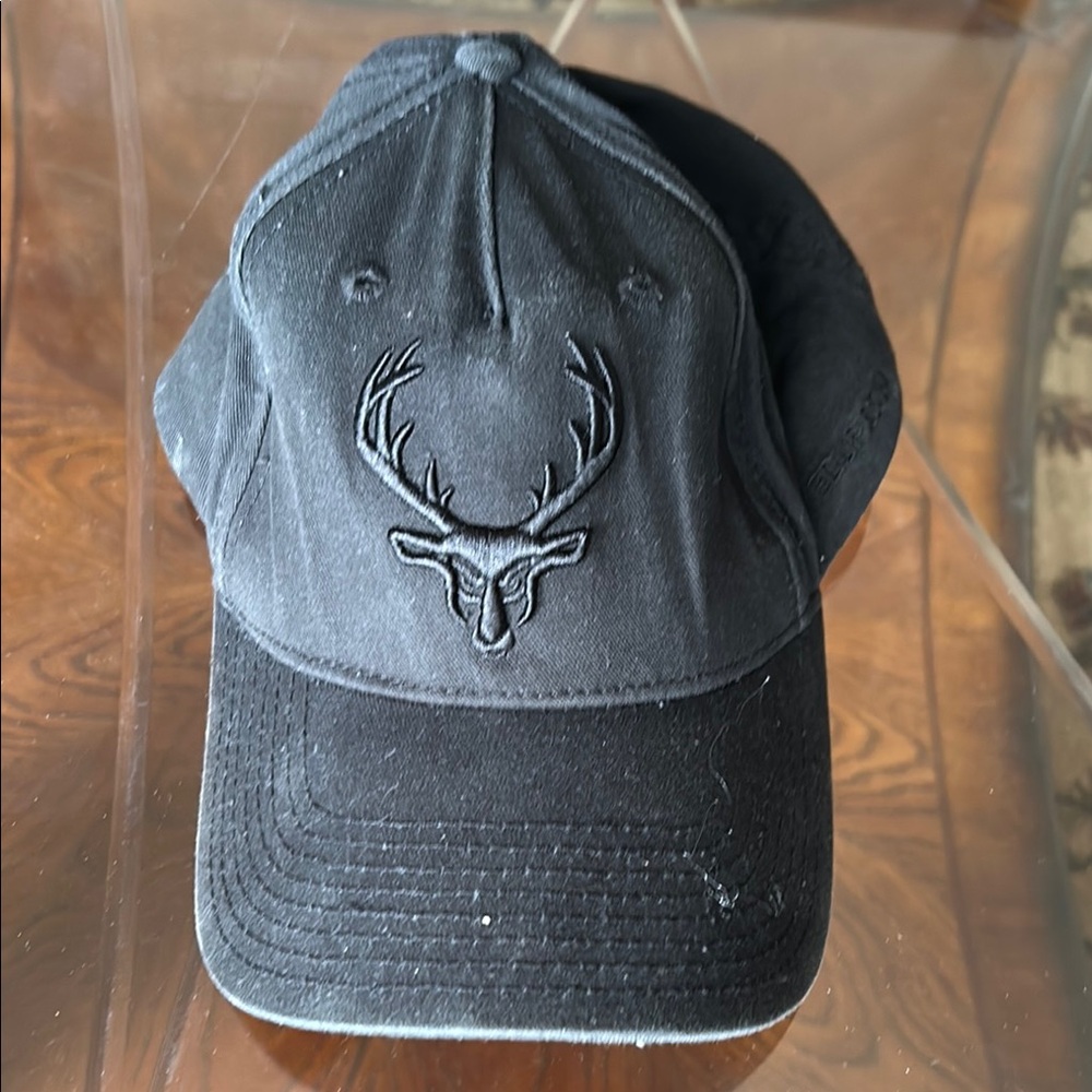 Black Bucked Up Cap with Logo